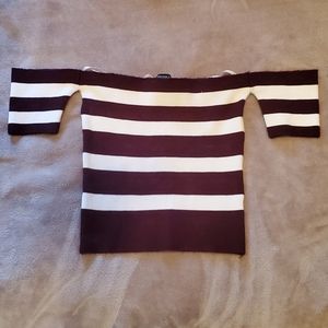 Off the shoulder sweater top